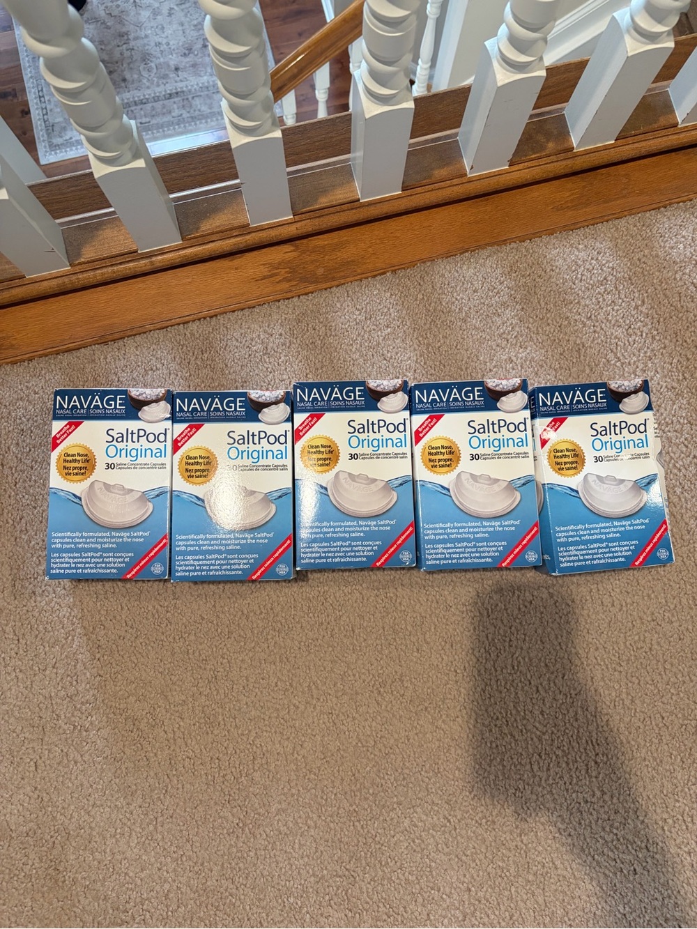 Naväge SaltPod Original Refill Pack (5 boxes) - White & Blue